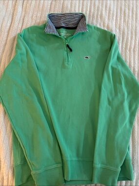 Vineyard Vines Mint Green Half-Zip Pullover